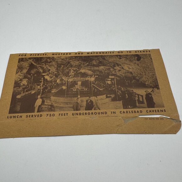 Vintage Carlsbad Caverns National Park Ephemera Set - Brochure Pamphlet & Photo - Picture 16 of 16